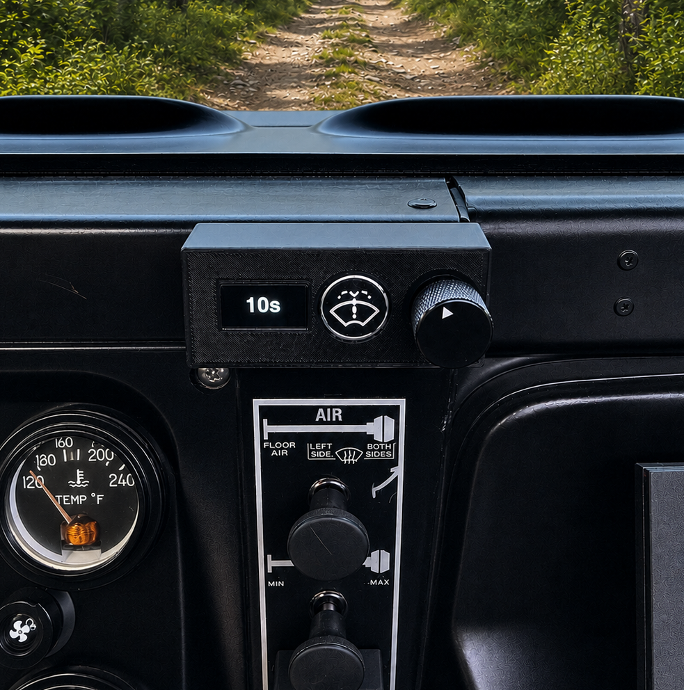 HMMWV Wiper Delay Remote Installed