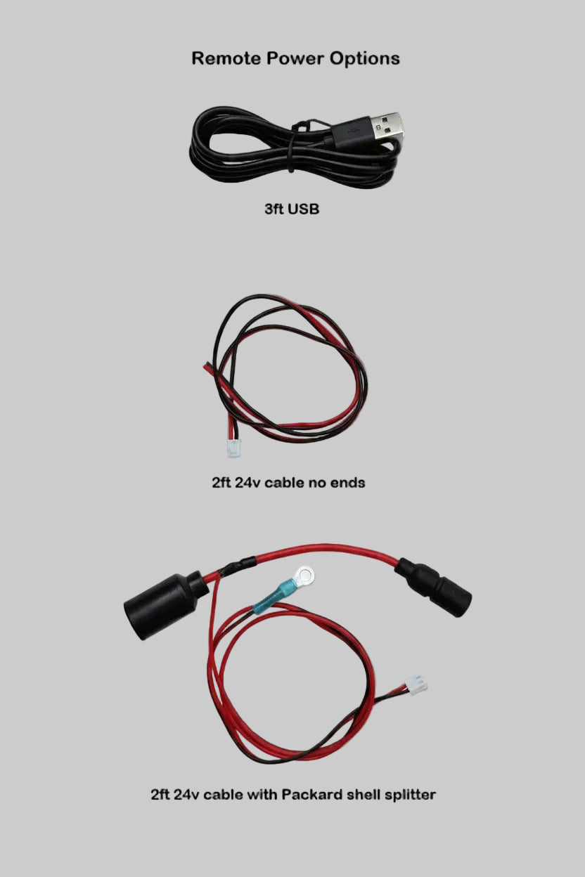 Wiper Remote Power Cable Options
