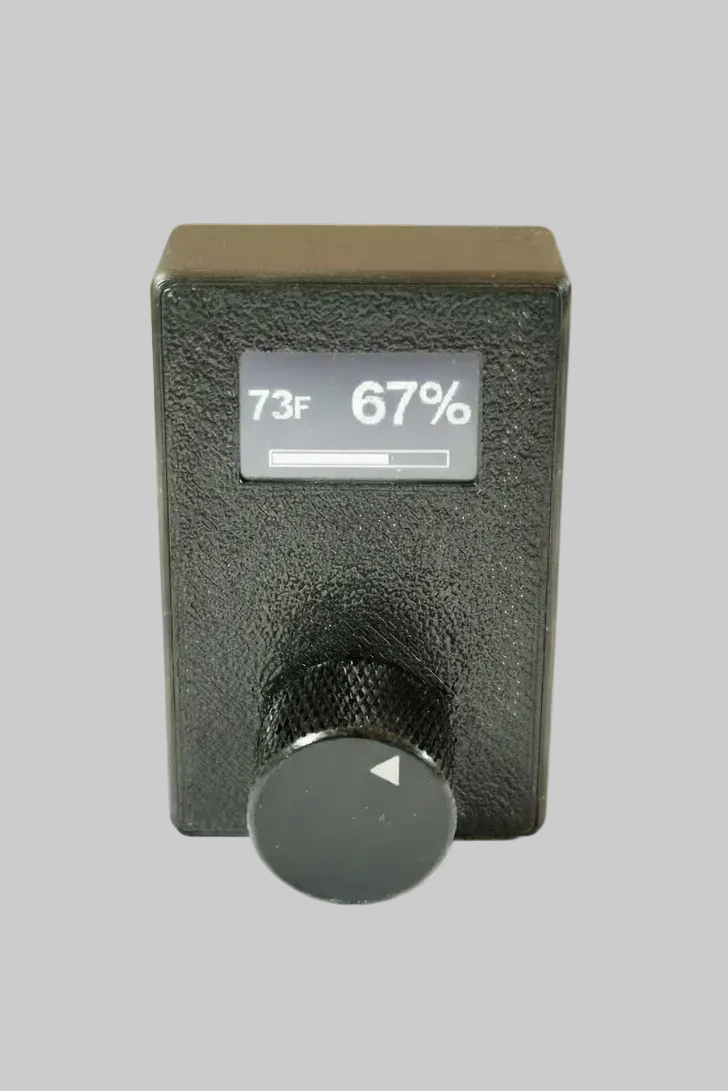 Variable Speed Fan Control for Humvee - OLED display showing temperature and fan speed