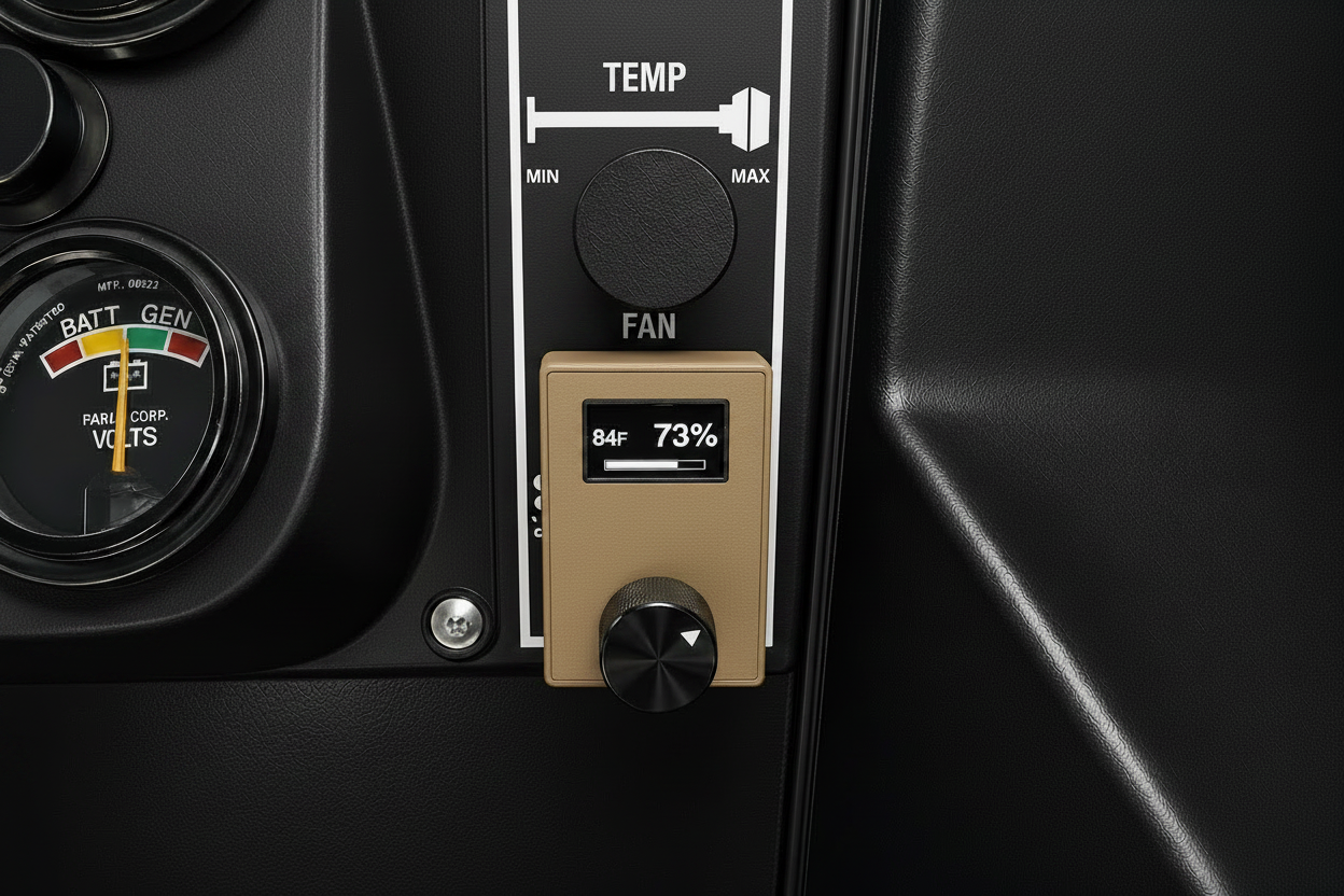 Variable Speed Fan Control for HMMWV's plus temperature